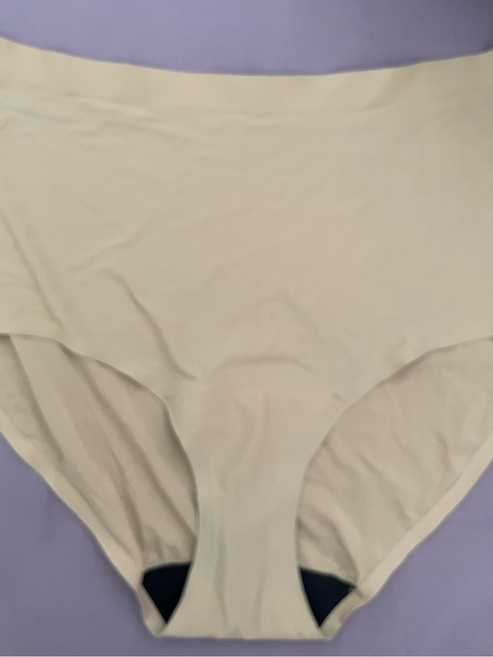 KNIX Seamless High-Waist Briefs in Cream Size XXL